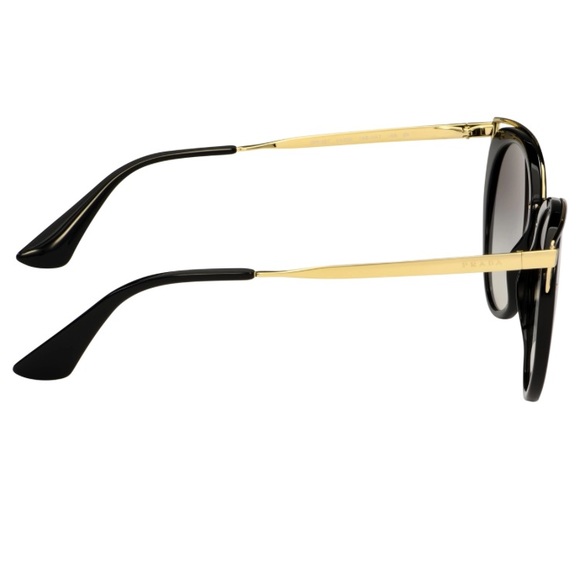 Prada Women’s Catwalk 66TS 1AB0A7 Sunglasses - Black/grey gradient - Picture 4 of 12